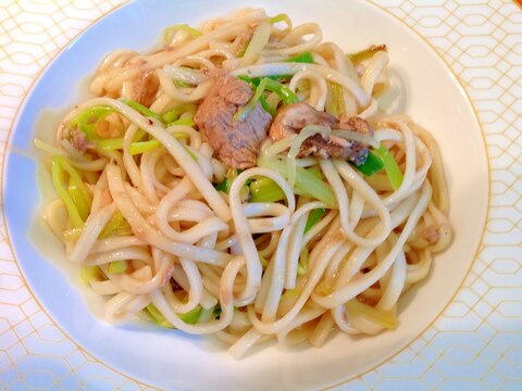 ツナネギ焼うどん